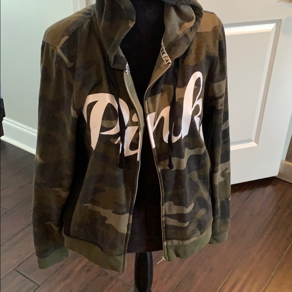 Work one CAMO Pink hoodie jacket